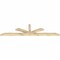 Ekena Millwork Richland Rough Sawn Timber Gable Bracket, Douglas Fir, 108"W x 27"H x 4"D x 4"F, 6/12 Pitch GBW108X27X0404RIC00RDF - alternate 4
